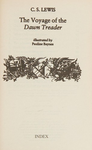 The Voyage of the Dawn Treader, by C.S. Lewis book cover