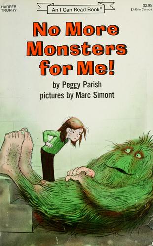 No More Monsters for Me! book cover
