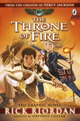 The Throne of Fire: The Graphic Novel (The Kane Chronicles Book 2) book cover