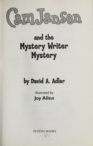 Cam Jansen: Cam Jansen and the Mystery Writer Mystery #27 book cover