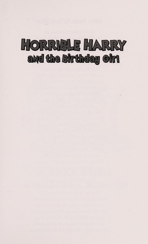 Horrible Harry and the Birthday Girl book cover