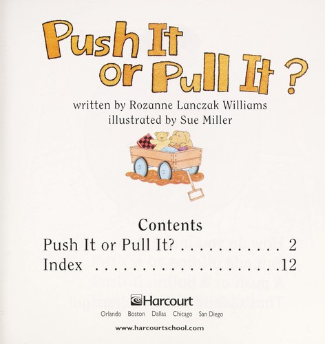 Push it or pull it? book cover
