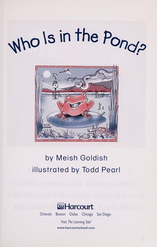Who is in the pond? book cover