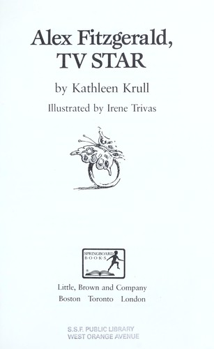 Alex Fitzgerald, TV star book cover