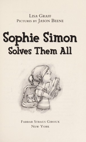 Sophie Simon solves them all book cover