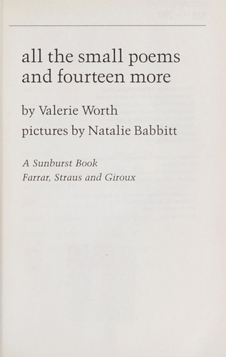 All the Small Poems and Fourteen More book cover