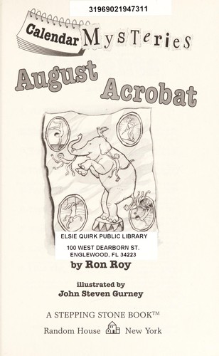Calendar Mysteries #8: August Acrobat book cover