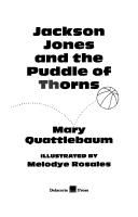 Jackson Jones and the puddle of thorns book cover