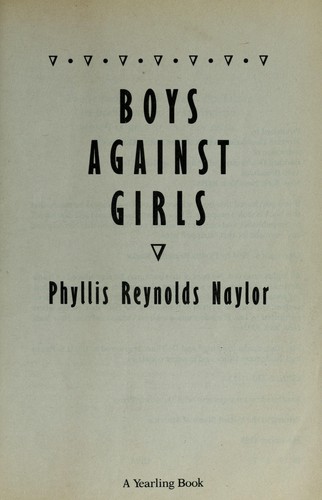 Boys against girls book cover