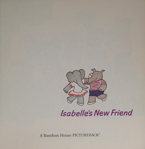 Isabelle's new friend book cover