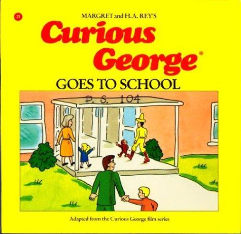 Curious George goes to school book cover