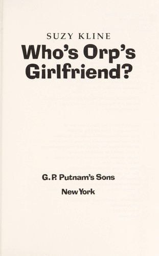 Who's Orp's girlfriend? book cover