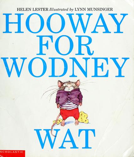 Hooway for Wodney Wat book cover