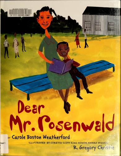 Dear Mr. Rosenwald book cover