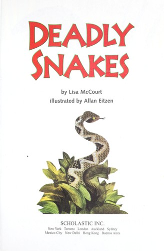 Deadly snakes book cover