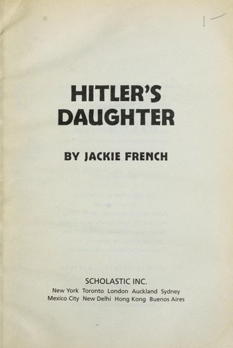 Hitler's daughter book cover