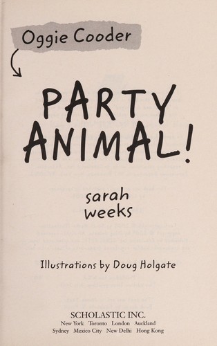 Oggie Cooder, party animal book cover