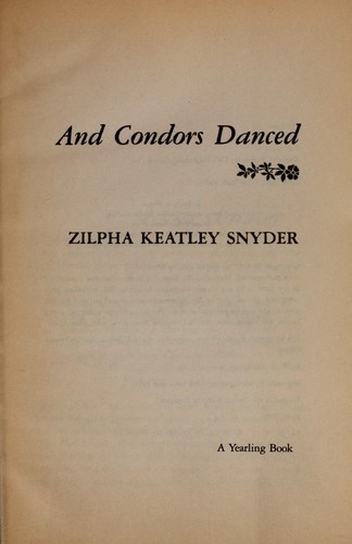 And condors danced book cover