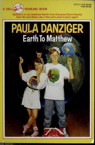 Earth to Matthew book cover