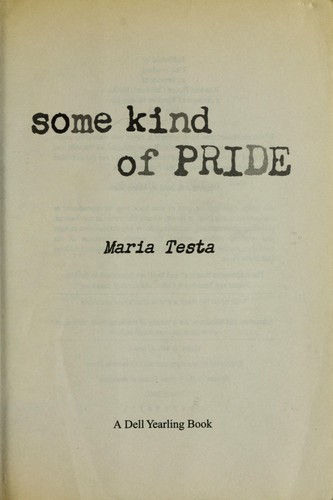 Some kind of pride book cover