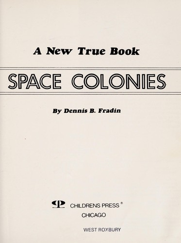 Space colonies book cover
