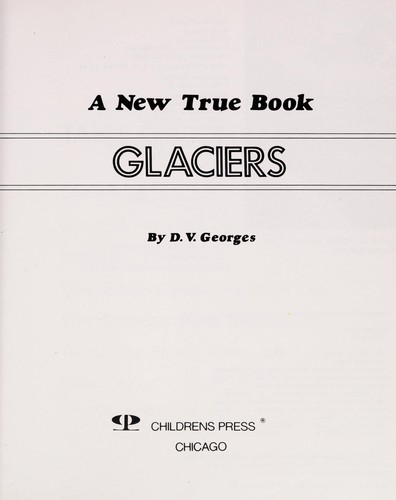 Glaciers book cover