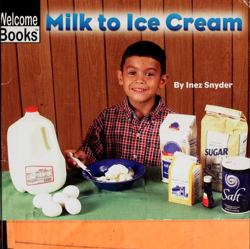 Milk to ice cream book cover