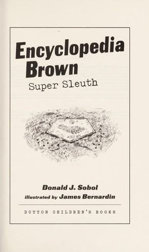 Encyclopedia Brown, Super Sleuth book cover
