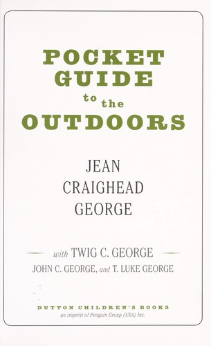 Pocket Guide to the Outdoors book cover