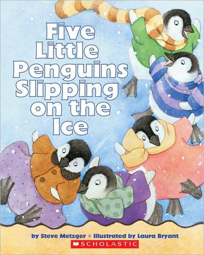 Five Little Penguins Slipping on the Ice book cover