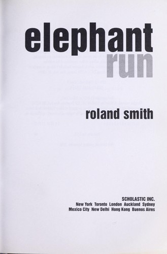 Elephant run book cover