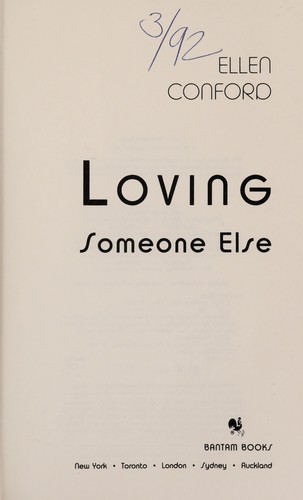 Loving someone else book cover