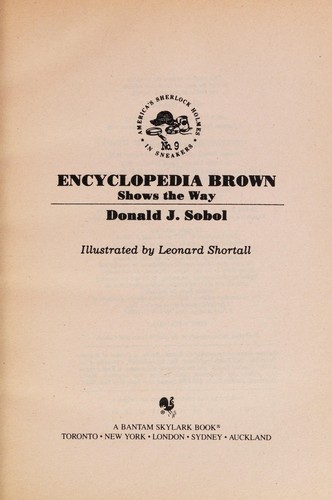 Encyclopedia Brown Shows the Way book cover