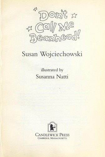 Don't call me Beanhead! book cover