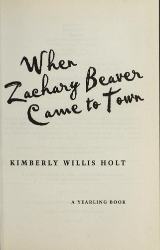 When Zachary Beaver Came to Town book cover