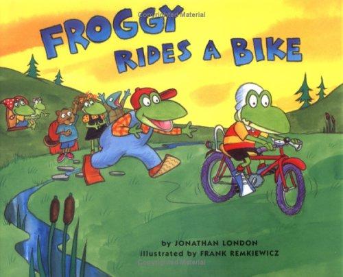 Froggy rides a bike book cover