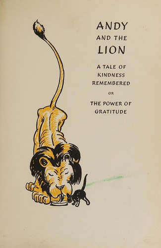 Andy and the lion book cover