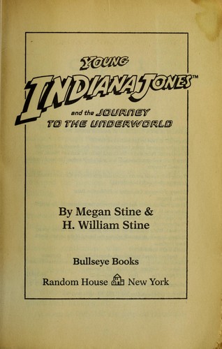 Young Indiana Jones and the journey to the underworld book cover