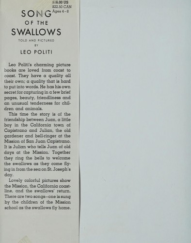 Song of the swallows book cover