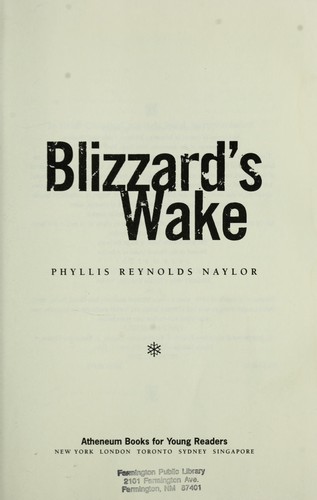 Blizzard's wake book cover