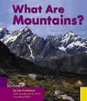 What Are Mountains? book cover