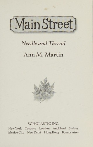 Needle and Thread book cover
