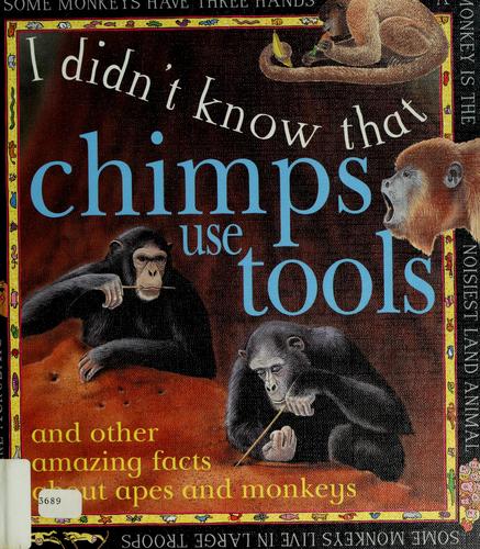 Chimps use tools book cover
