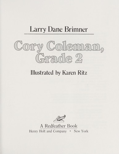 Cory Coleman, grade 2 book cover