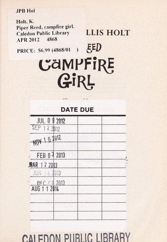 Piper Reed, Campfire Girl book cover