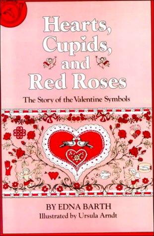 Hearts, cupids, and red roses book cover