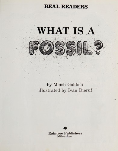 What is a fossil? book cover