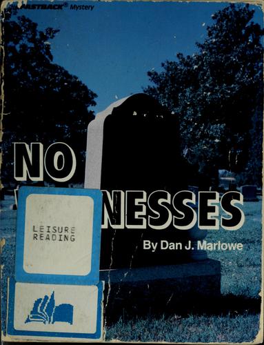 No Witnesses book cover