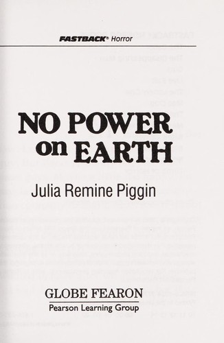 No Power on Earth book cover