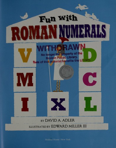 Fun with Roman numerals book cover